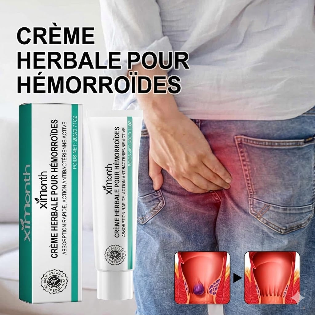 Crème Appaisante aux Herbes pour Hémorroïdes