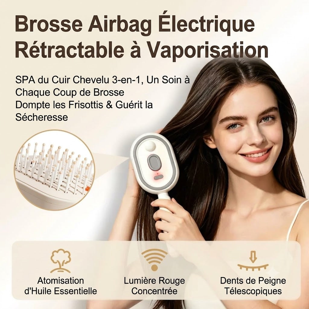 Peigne de Massage Électrique à Coussin D'Air