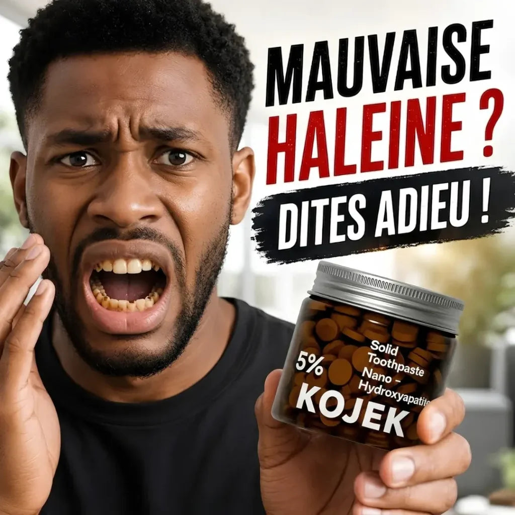 Dentifrice Solide 5% Nano-Hydroxyapatite Anti-Mauvaise Haleine