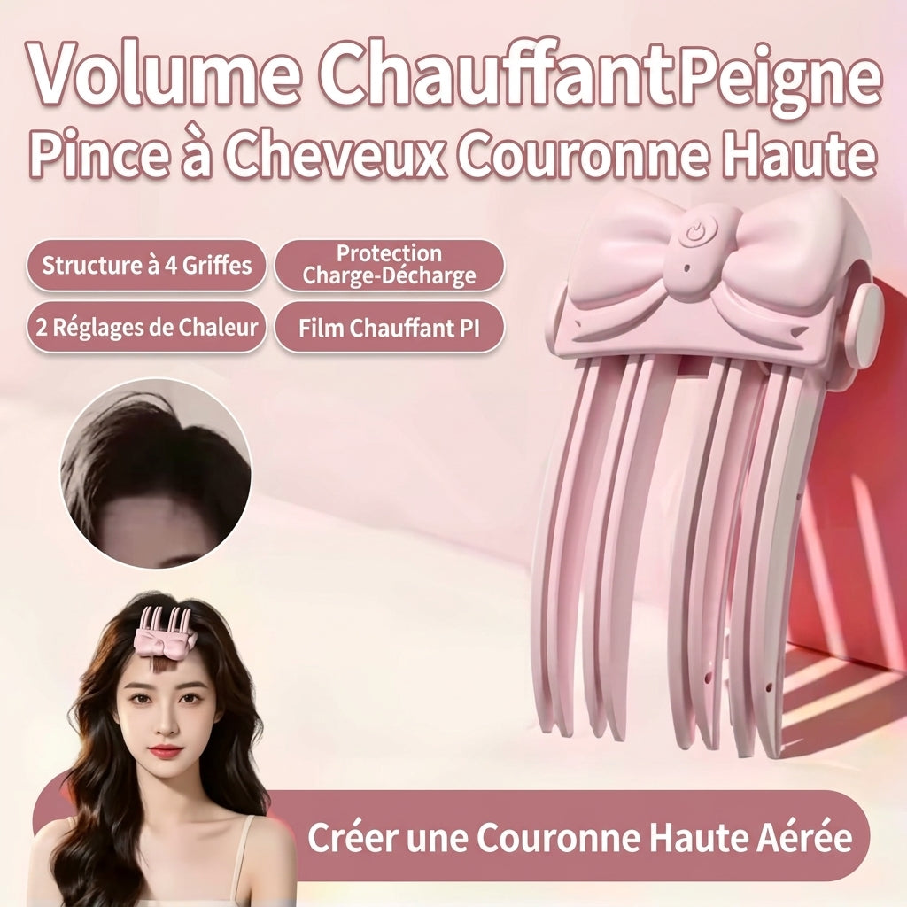 Peigne Chauffant Volumisant pour Racines