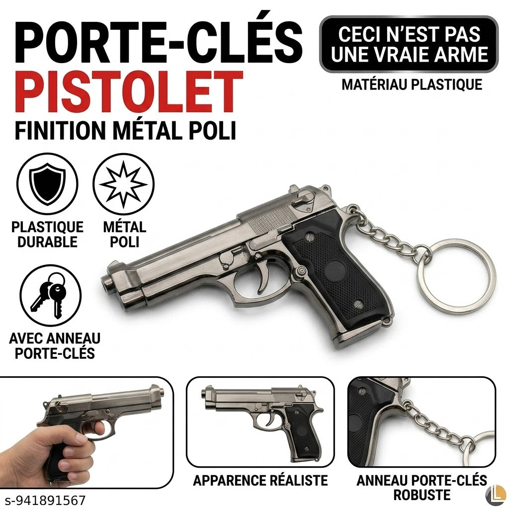Modèle de Mini-Pistolet Porte-Clés